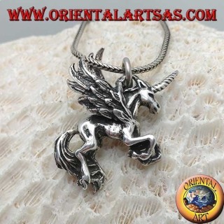 Silber Anhänger Pegasus dimensional