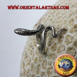 Anello cobra in argento 925