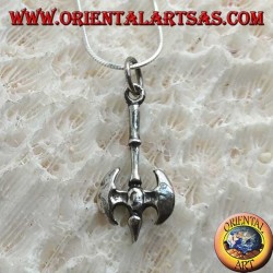 Colgante en plata, Labrys o hacha medieval de dos cabezas
