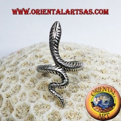 Anello cobra in argento 925