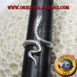 Anello cobra in argento 925