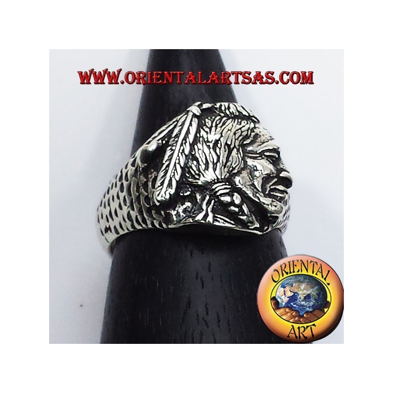 Anello Indiano nativi  in argento  Lakota, Apache, Sioux 
