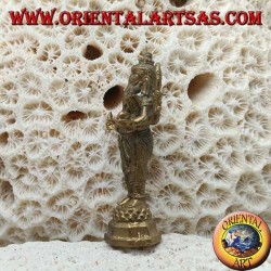 Ganesh Skulptur "der Elefantengott" stehend, Messing (klein)
