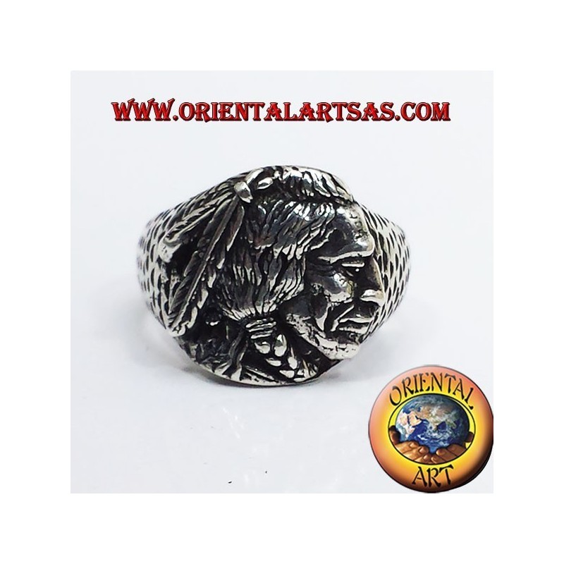 Anello Indiano nativi  in argento  Lakota, Apache, Sioux 