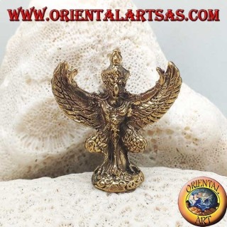 Garuda sculpture "god of the Sun", king of birds and messenger of the gods, in brass (small)