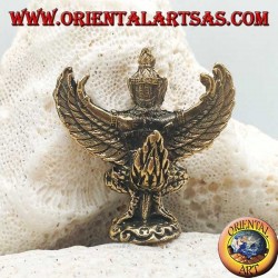 Escultura de Garuda "dios del sol", rey de los pájaros y mensajero de los dioses, en latón (pequeño)