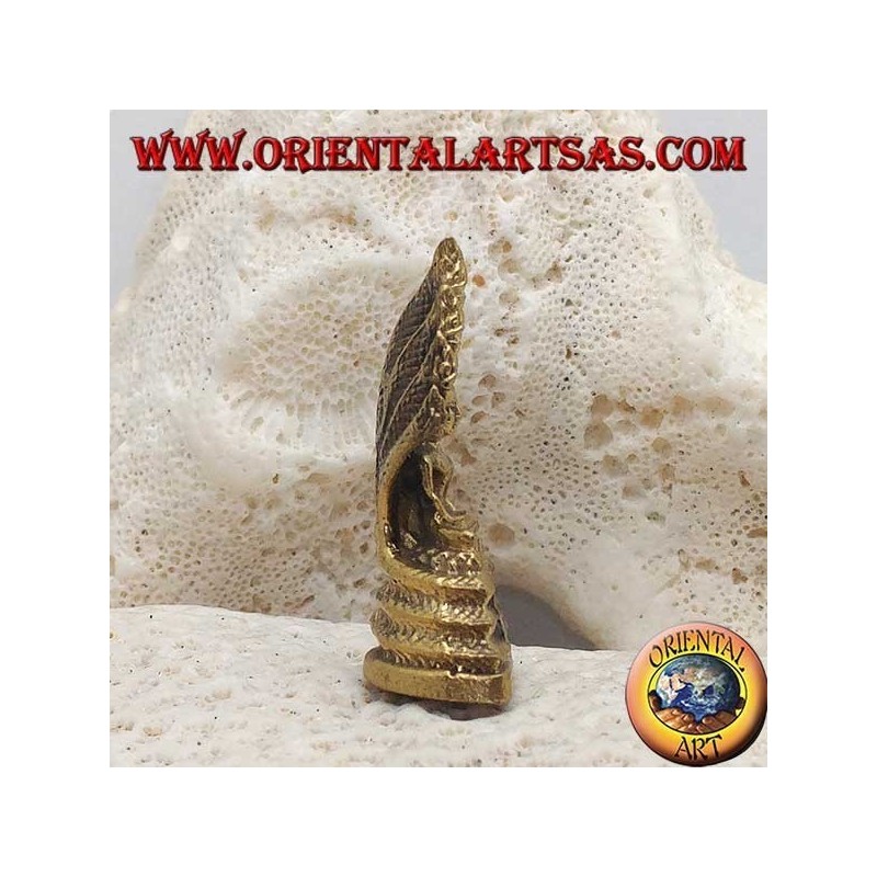 Buddha sculpture "Dhyana Mudra - symbol of meditation and wisdom" in the brass leaf (small)