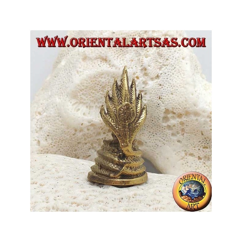 Buddha sculpture "Dhyana Mudra - symbol of meditation and wisdom" in the brass leaf (small)