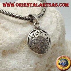 Silver pendant, flower of life (small)