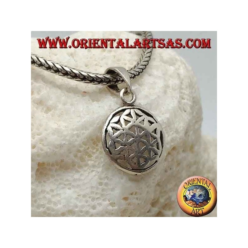 Colgante de plata, flor de la vida (pequeña)