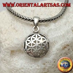 Colgante de plata, flor de la vida (pequeña)