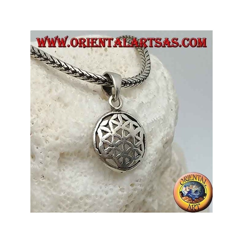 Pendentif en argent, fleur de vie (petite)