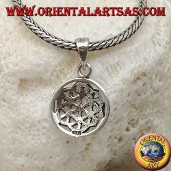 Pendentif en argent, fleur de vie (petite)