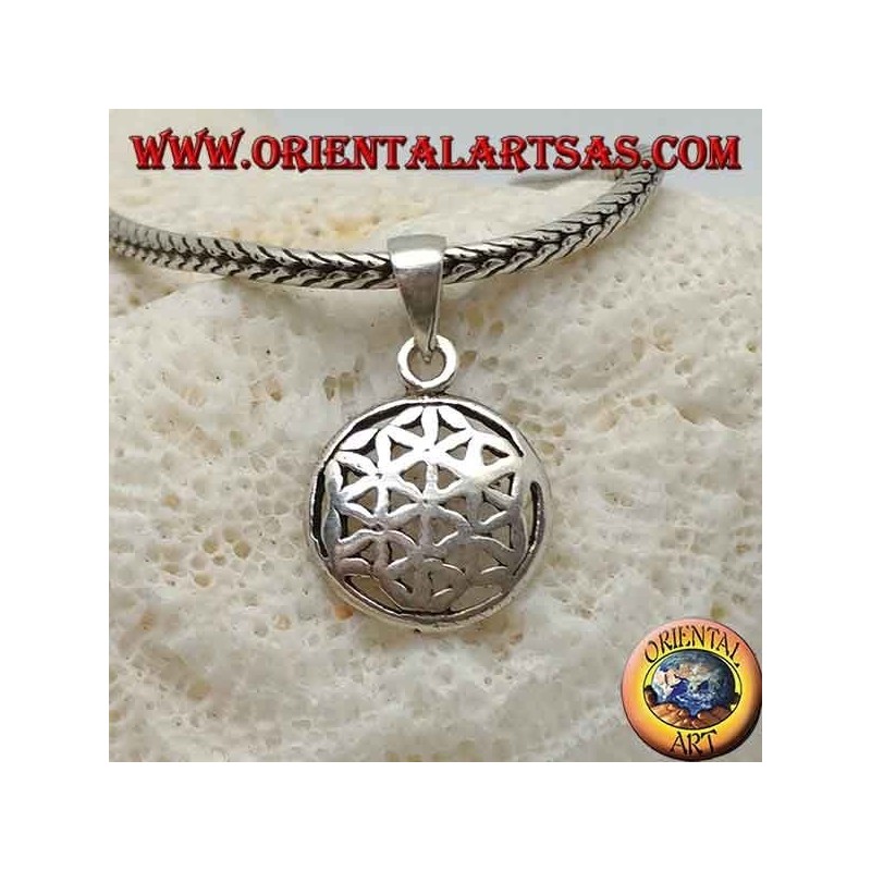 Pendentif en argent, fleur de vie (petite)