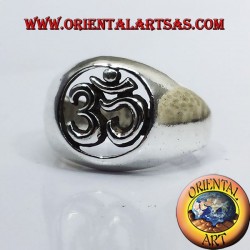 Anello OM argento traforato in argento