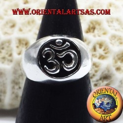 Anello OM argento traforato in argento