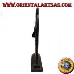 Masque de support sculpture d'une divinité inca en bois de balsa de 45 cm