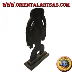 Sculpture support mask of an Inca deity in 45 cm balsa wood