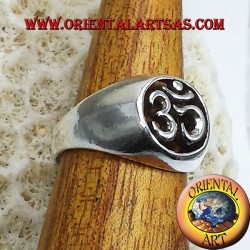 Anello OM argento traforato in argento