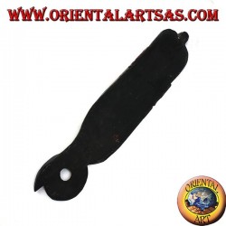 Maske des älteren Weisen nepalesischen Ursprungs aus Palisander 50 cm (rot)