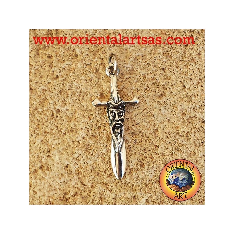 Sword Pendant in silver sage
