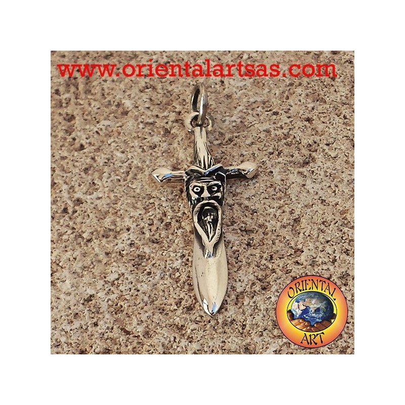Épée Pendentif en argent sauge