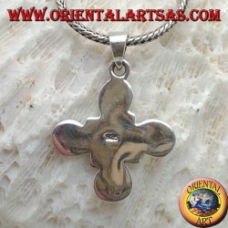 Silberanhänger Kreuz der keltischen Spiralen