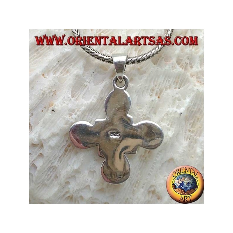 Silberanhänger Kreuz der keltischen Spiralen