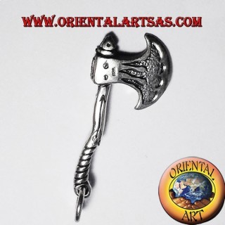Medieval celta Axe Colgante de plata
