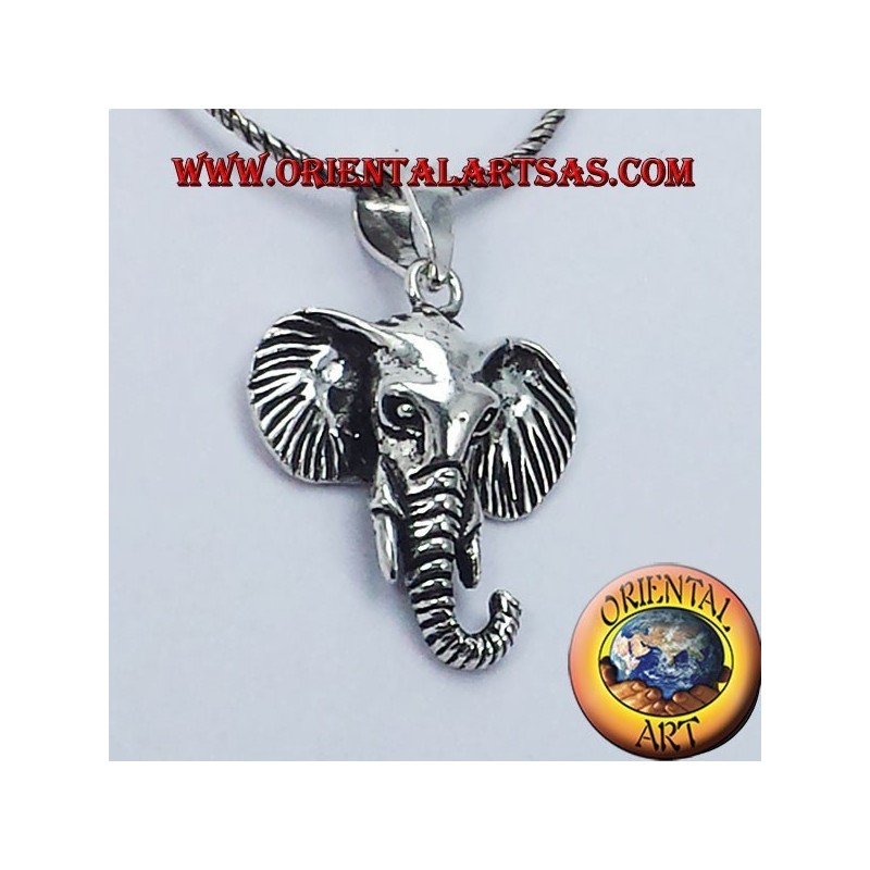 Kopf Elefant Anhänger aus Silber