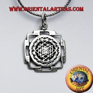Sri Yantra pendentif en argent
