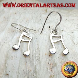 Silberohrringe mit einem Paar semichromer Anhänger