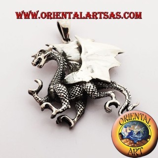 Ciondolo Drago Celtico Tridimensionale Argento 925 - Oriental Art