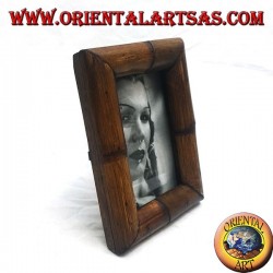 Cadre photo 20x15 cm en teck et bambou