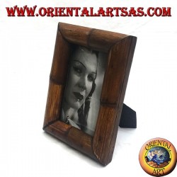 Cadre photo 20x15 cm en teck et bambou