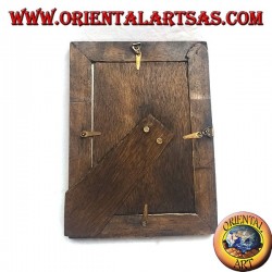 20x15 cm teak and bamboo photo frame