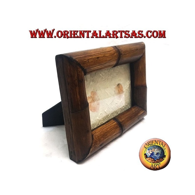 20x15 cm teak and bamboo photo frame