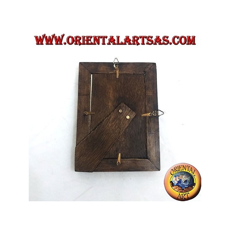 20x15 cm teak and bamboo photo frame