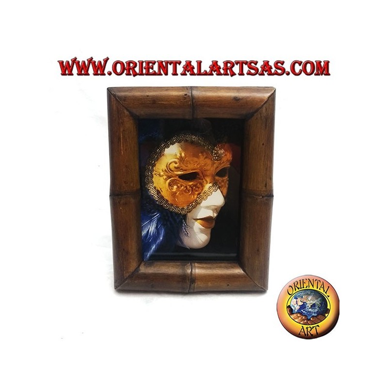 Cadre photo 25x20 cm en teck et bambou