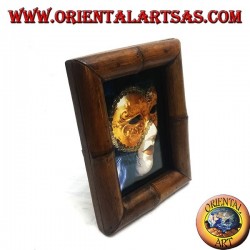 25x20 cm teak and bamboo photo frame