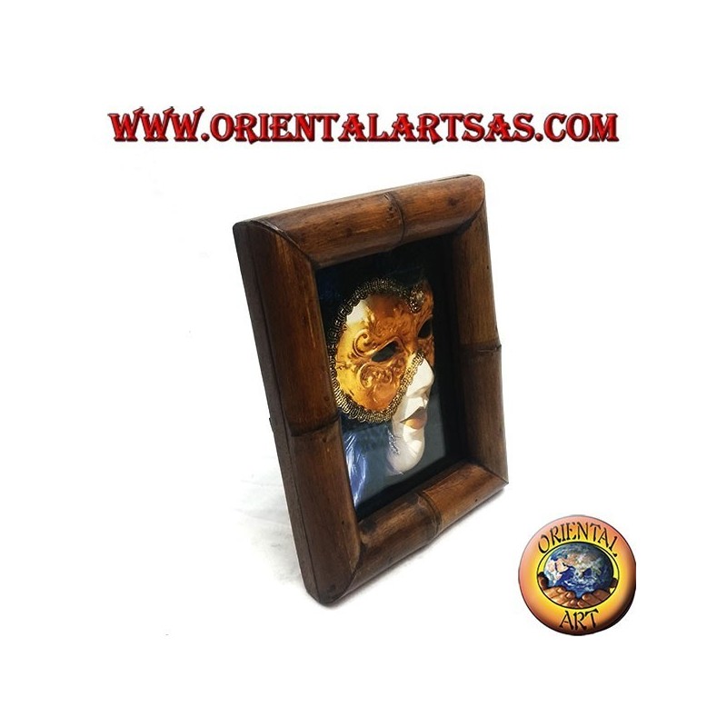 Cadre photo 25x20 cm en teck et bambou