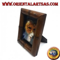 Cadre photo 25x20 cm en teck et bambou