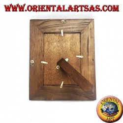 25x20 cm antiker Fotorahmen aus Teakholz