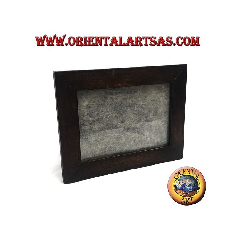 Cornice portafoto sottile in legno di teak da 23x18 cm
