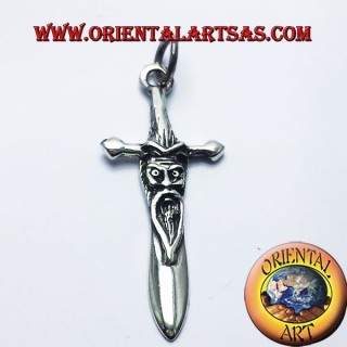 Sword Pendant in silver sage