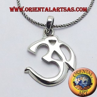 Anhänger om und heilige Silbe Aum Silber