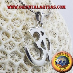 Pendant om And Sacred syllable Aum silver