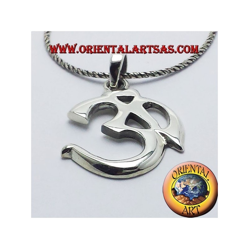 Pendant om And Sacred syllable Aum silver