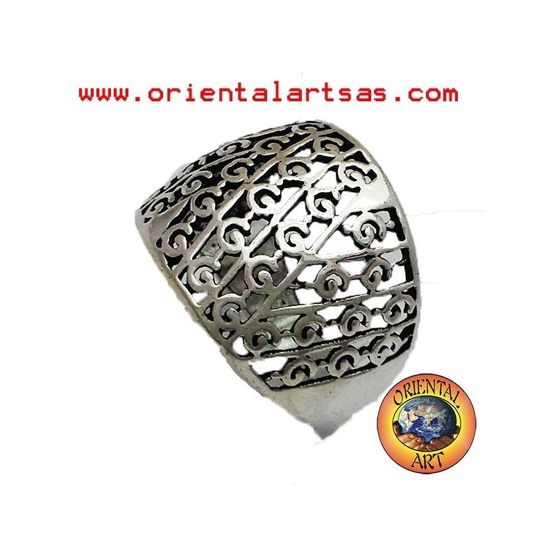 perforated band ring