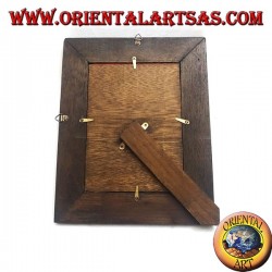 Cadre photo en bois de teck antique 30 x 25 cm